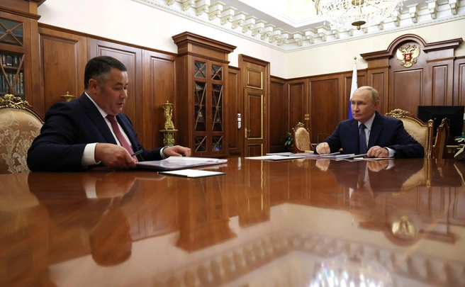 Игорь Руденя на встрече с Владимиром Путиным | Источник: Kremlin.ru