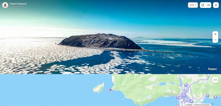 Так выглядит остров Недоразумения | Источник: Павел Кравцов, Яндекс.Панорамы