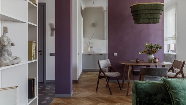 Зеленый + фиолетовый: 30 стильных примеров