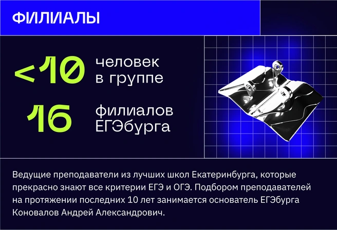 Чтобы хорошо подготовиться, не надо ездить через весь город, достаточно выбрать ближайший филиал «ЕГЭбурга» | Источник: Ирина Калмыкова