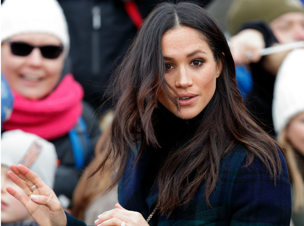 Меган во время визита в Эдинбург, 13 февраля 2018 | marieclaire.ru