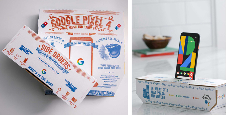 Google раздала журналистам новый смартфон в коробках с пиццей