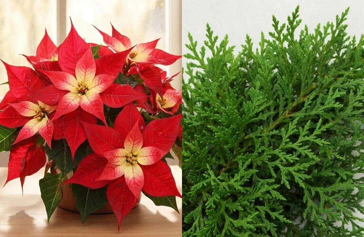 растения для дома, новогодние растения для дома | Источник: Ксения Воронежцева / GigaChat
