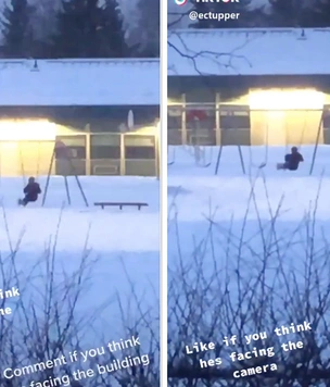 Оптическая иллюзия: в какую сторону раскачивается человек на качелях (видео)