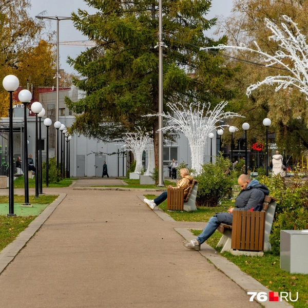 В парке обновили освещение  | Источник: Кирилл Поверинов / 76.RU