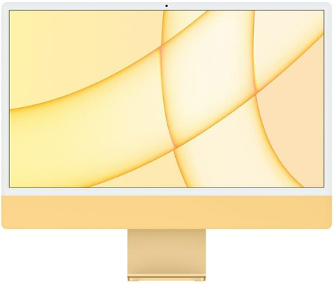 23.5" Моноблок Apple iMac 24" Z12S000BJ, 4480x2520, Apple M1 2.064 ГГц, RAM 8 ГБ, SSD 256 ГБ, Apple M1 8-Core, MacOS, желтый
