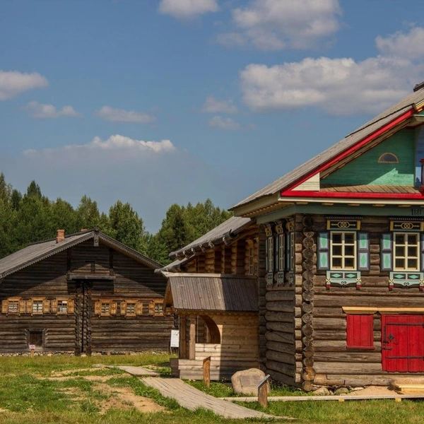 Дом Копылова в «Семёнково». Перевезен из Сямженского района | Источник: Евгений Мазилов