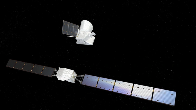 Отделение модуля переноса к Меркурию от составного космического аппарата BepiColombo | Источник: ESA