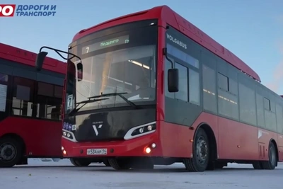 Первый автобус Волгабас начал работу в Якутске