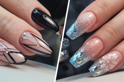 Пять новогодних дизайнов маникюра в 2025 году