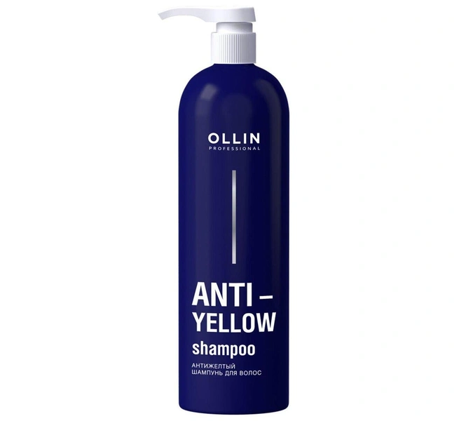 OLLIN PROFESSIONAL Аnti-yellow Антижелтый шампунь для волос, 500мл