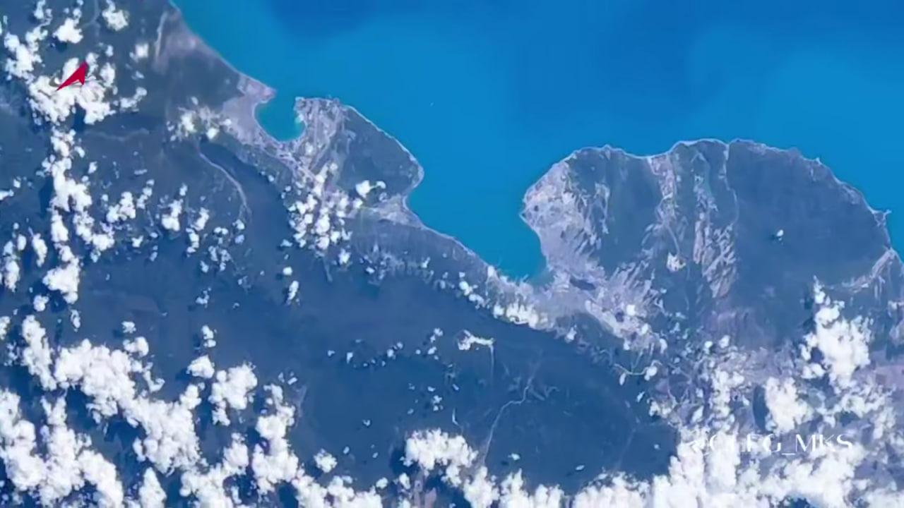 От Новороссийска до Сочи: как из космоса выглядят курорты Черноморского побережья — видео