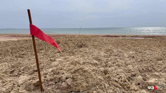 Полуметровым слоем грунта засыпали «золотой песок» Анапы | Источник: Никита Зырянов / 93.RU
