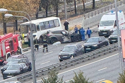 Массовая авария на Варшавском шоссе: пробка