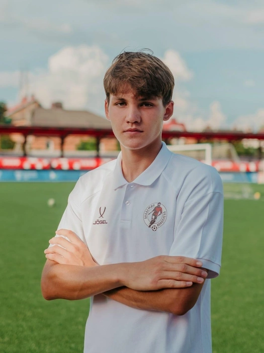 Матвей Минец&nbsp;— юный футболист, нападающий молодежки | Источник: «Спорт Тольятти» / vk.com