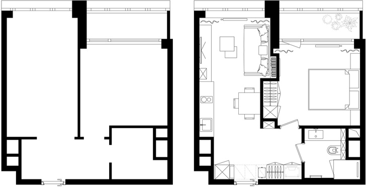 Первый план: все, что нужно знать о планировке маленьких квартир (фото 22)