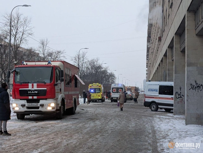Не только погибший. Семеро пострадали при пожаре на Бухарестской улице | Источник: читательница «Фонтанки» Елена