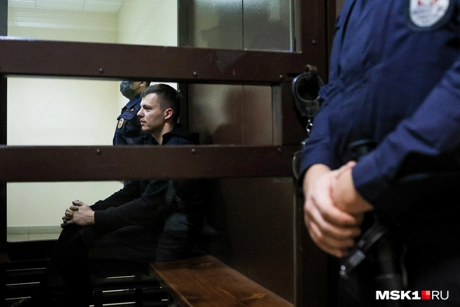 В своем последнем слове Артем Чекалин просил назначить ему условный срок | Источник: Артем Устюжанин / MSK1.RU