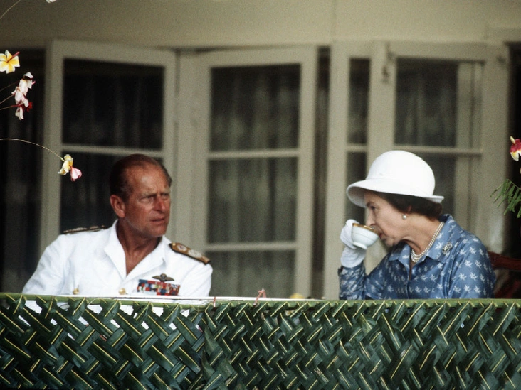 Королева Елизавета и принц Филипп, 1982 год