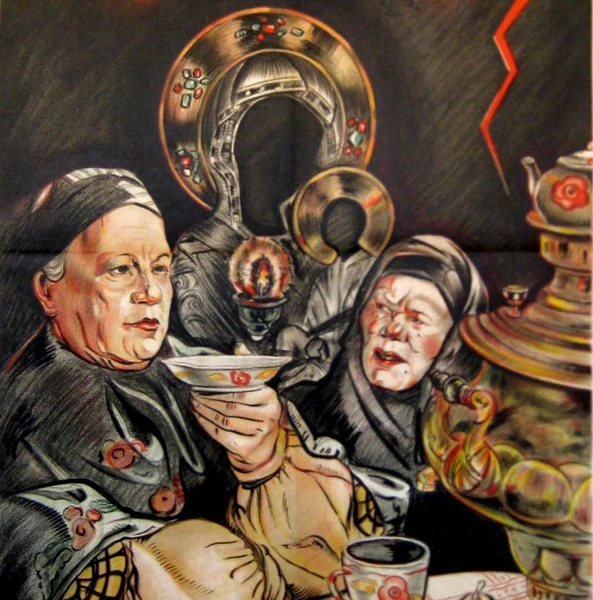 «Кабаниха». Фрагмент постера к фильму «Гроза» (1933) | Источник: Кинопоиск.ру