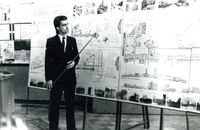 1984 год. Выпускник Бутусов на защите диплома | Источник: архив Свердловского рок-клуба