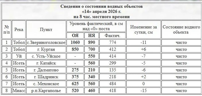Источник: скрин с сайта Курганского ЦГМС
