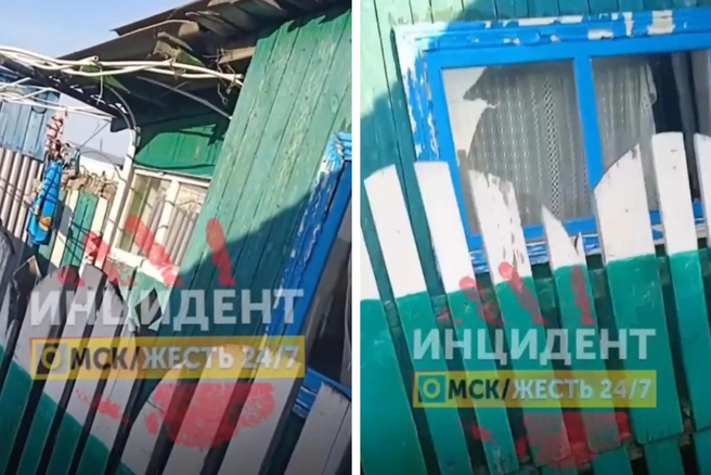 Дети плакали прямо возле дома | Источник: Инцидент Омск / vk.com