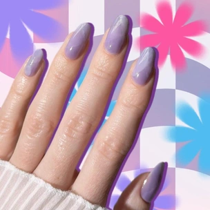 Лавандовый нюд: 7 нежных маникюров на осень 2025