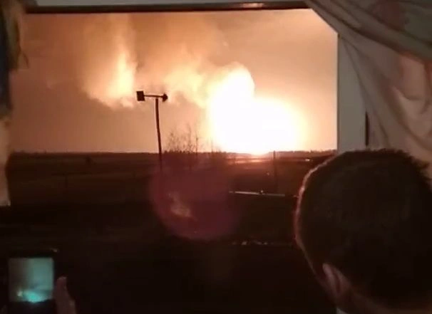 Опубликовано видео пожара на газопроводе под Рязанью | ya62.ru