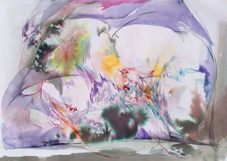 Марья Дмитриева. Glaze blown away. Акварель, бумага, 2025. | Источник: архив пресс-службы