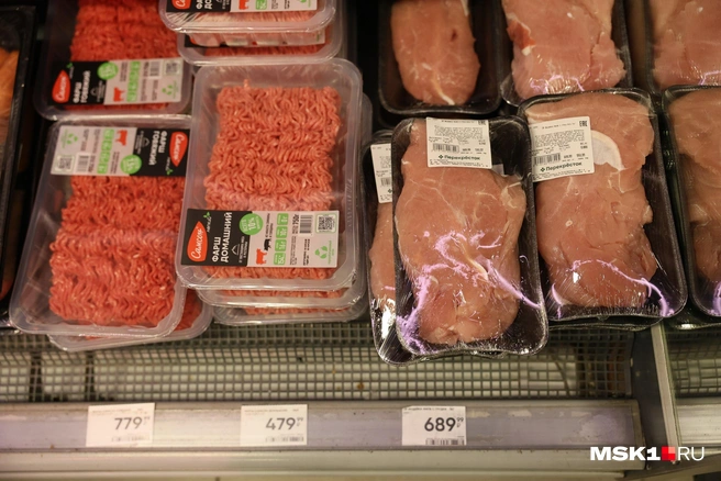 Спрос на мясные продукты перед праздниками повышается | Источник: Артем Устюжанин / MSK1.RU