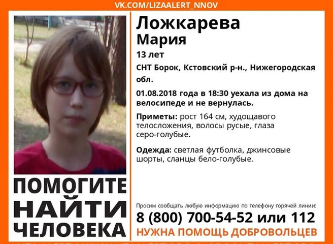 Рязанские волонтеры ищут пропавшую в Нижегородской области девочку | ya62.ru