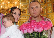 Степан Меньщиков крестил сына