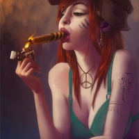 Аватарка Обкуренная дама