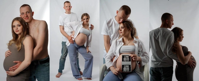 Ребята обожают «беременную» фотосессию для телеканала «Ю» | Источник: из личного архива Софьи Фомичевой