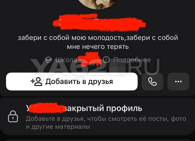 Когда последний раз девушка была в сети&nbsp;— не отображается | Источник: скрин с личной страницы Ани