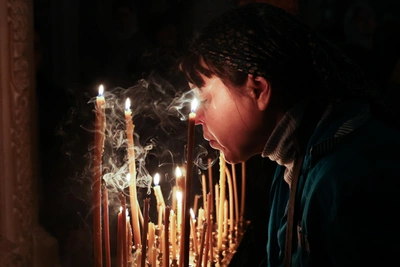 Уфа на Рождество: перекрытия и храмы