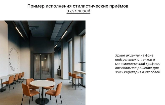 Пример исполнения стилистических приемов в столовой | Источник: Госзакупки