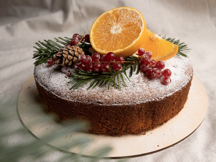 Фото №1 - Праздничный апельсиновый пирог, который украсит ваш новогодний стол