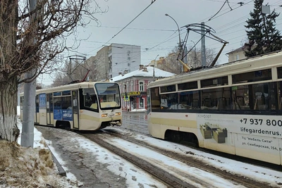 Авария трамвая в Саратове остановила маршрут №11
