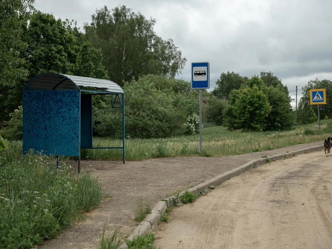 Остановка общественного транспорта в Березняках | Источник: Александр Куренной / 76.RU
