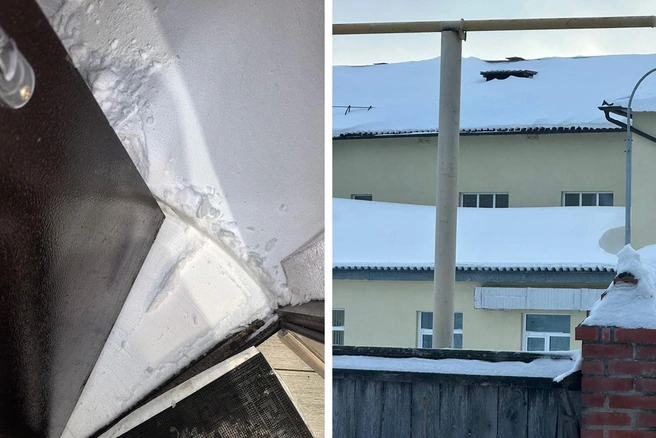 Новосибирцы опасаются, что с крыш на них будут падать огромные снежные глыбы | Источник: читатели НГС