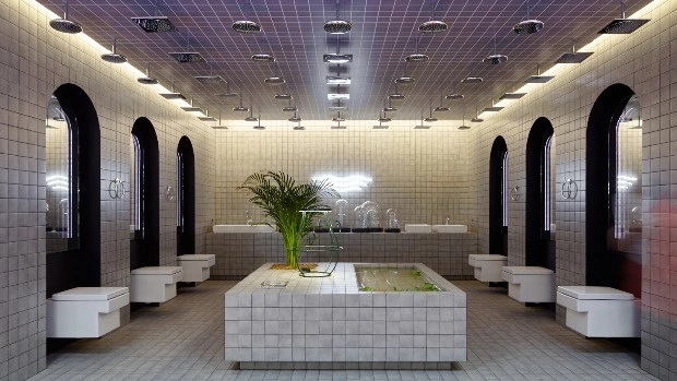Bathroom Biennale: ванная комната «Четыре элемента» от Макса Лангуева