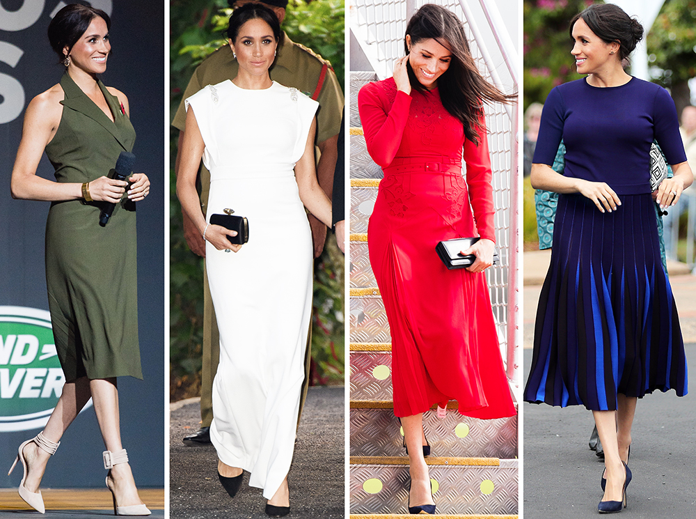 Все наряды первого зарубежного тура Меган Маркл в Австралию и Новую Зеландию | marieclaire.ru