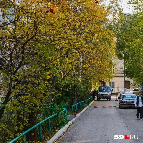 Машины паркуют у дома, но до отметок | Источник: Тимофей Калмаков / 59.RU