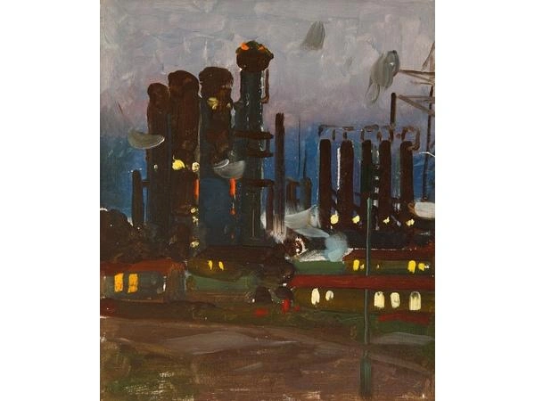 Индустриальный пейзаж. Этюд, 1970 год | Источник: Музей Ряузова
