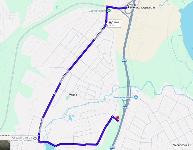 Время в пути&nbsp;— около 9 минут | Источник: google.com/maps
