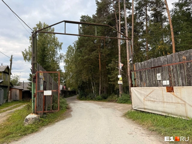 Другой выезд из сада не был оцеплен | Источник: Дарья Костомина / E1.RU