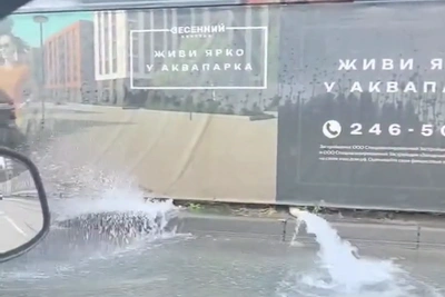 У строящегося аквапарка в Челябинске произошёл потоп