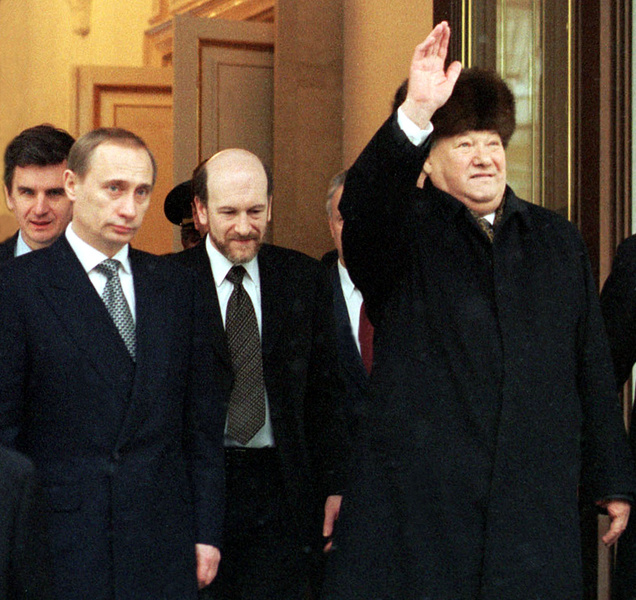 Владимир Путин и Борис Ельцин